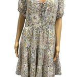 Lucy Paris Opal Eyelet Prairie Embroidered Floral Print Cottage Core Dress Large Photo 0