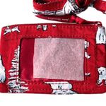 Vera Bradley Zip ID and Lanyard Beary Merry Red Photo 3