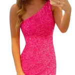 Pink Homecoming Dress Size M Photo 0