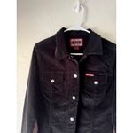 Guess  Jeans Vintage Y2k Black Corduroy Jacket Size Medium Long Sleeve‎ Button Up Photo 1