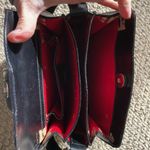 Gucci Vintage 100% Authentic  Metal "G" Lock 007.406.0259 Black Leather Bag. Photo 8