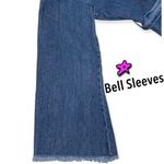 Nasty Gal 𝅺 Denim Button Down Bell Sleeve Belted Dress or Jacket. NWT! Size 4 Photo 5