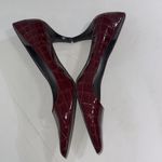 Bandolino  Red Croc Point Old Money Classic Timeless Pump Shoes Heels Size 8.5 M Photo 8