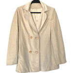 Vintage Passport Sports Coat Jacket Blazer Cream Off White Size Small Tan Photo 0