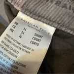 American Eagle  Gray Corduroy mom straight pants size 14 Photo 6