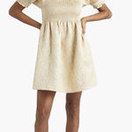 Hill House Dress Athena Nap Babydoll Smocked Mini Bridgerton Gold Brocade S GUC Photo 0