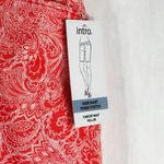 Intro Love the Fit Plus Size 24W Shorts Orange White Paisley Pull On Pocket 1518 Photo 8