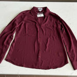 EXPRESS NWT Red Button Down Blouse Photo 0