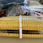 Pier Giorgio vintage, wicker, rattan, clamshell handbag, mid century modern Photo 12