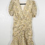 ASTR The Label Mustard & Blue Daisy Floral Lucky Me Dress Size Medium Photo 1
