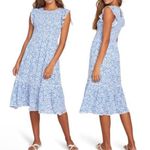 Lost + Wander  Ditzy Floral Coastal Grandma Boho Cottagecore Ruffle Midi Dress M Photo 1