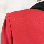 Michael Novarese Women Blazer Small Preppy Equestrian Minimal Old Money Academia Red Photo 7