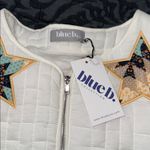 blueb. collection MED quilted multi star embroidered padded zip up jacket spot Gold Photo 9