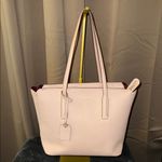 Kate Spade  Pink With Red interior Leather Tote Bag EUC Photo 2