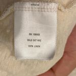 Sold Out NYC 100% Linen Cream The Linen Perfect Tee Shirt Top Size Small Photo 7