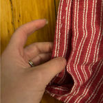 Reformation  Olina Red Striped Lounge Knit Wide Leg Pants hemmed xS Photo 5