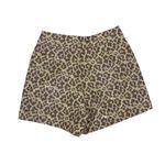 J Crew Shorts 4 Leopard Print Brown Gold Side Zip Dressy Trendy Photo 1