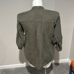 ZARA ‎ army green button down size small Photo 2