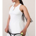 Athleta L Break Point Dress Large Pacific White Photo 0