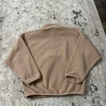 TNA Polar Fleece Quarter Zip Size Large Tan Photo 1