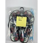 Virtis Women's Flip Flops Black Tattoo Rose Bird Heart Sandal Size M 7/8 Photo 4