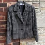 kim rogers  Black White Checked Jacket 16 Photo 0