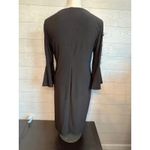 Tiana B. black sheath cocktail dress with ladder sleeves Size medium Black Photo 2