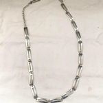 NWT 2000s Y2K Low Waist Retro Unique Silver tone rectangular belt S Photo 5