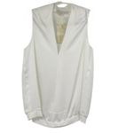 Ramy Brook Blouse Size L ivory Jilly Tank Top Silky Old Money $275 NWT Photo 3