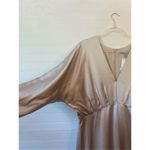 Antonio Melani  Harlow Satin V-Neck Long Sleeve Maxi Dress Photo 4