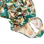 Cabana Del Sol One Piece Swimsuit Off the Shoulder Palm Floral Womens Small NWT Photo 6