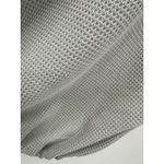 Dex Light Grey Short Sleeve Thermal Tie Front Drawstring Top Women's Size Small Gray Photo 2