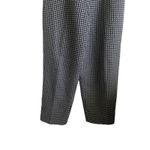 Talbots Pants Women 10P Black Geometric Cotton Silk Classic Office Travel Retro Photo 4