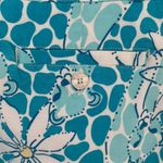 Lilly Pulitzer Vintage Blue/White Lioness Print Ankle Pants s4 Photo 4