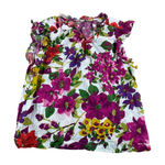 Sundance  Floral Print V Neck Flutter Sleeve Blouse Top Women's XL boho artisan Photo 0