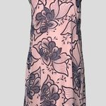 Tyche  large shift dress lined floral pattern summer dress keyhole button closure Photo 8