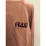 Wilfred  Free XS Nude Beige “FREE” extra Small Crew Sweatshirt Neck Photo 1