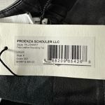 Proenza Schouler  White Label Drawstring Detail Faux Leather Top Size 4 Photo 4