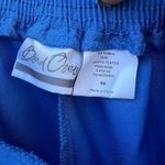 Vintage 80s 90s cornflower blue bend over elastic waist Grandma pants Size 10 Photo 3