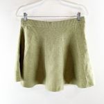 Free People  Sweater Pull On Mini Skirt Green Large Photo 3
