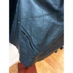 Women's Vintage Rallee trenchcoat Black Leather Trim Coat Size S Black Photo 2