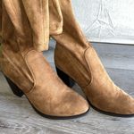 Shop The Mint Over the Knee Boots Block heel 8 brown Photo 5