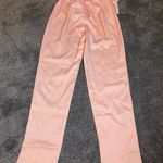 NBD $395 NWT  Blush Pink 100% Polyester Trousers With Belted Waist ( XS ) Photo 5
