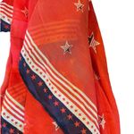 Collection Eighteen American flag 4th of July cardigan flowey scarf wrap 1 size Red Photo 3