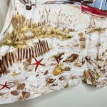 basic editions  Beach Theme Shirt Top Women’s 1X Short Sleeves Boats Shells Ocean Photo 2