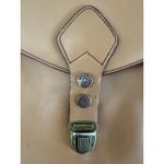 Levenger Leather Wine Carrier Tote Tan Travel Picnic Bag Vintage Hard To Find Photo 5