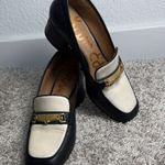 Sam Edelman  Black and Cream Loafers with Gold Accent Photo 0