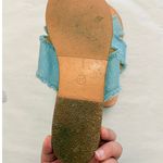 Ancient Greek Sandals Denim‎ Crossover Fringe Flat Sandals 37.5 Blue Size 7.5 Photo 2