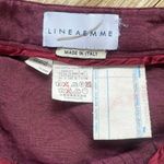 Lineaemme Vintage Purple 100% Linen Skirt Italian Made Size 6 Photo 4