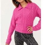 Free People Every Cloud Pullover / Fuschia Fizz size small Photo 0
